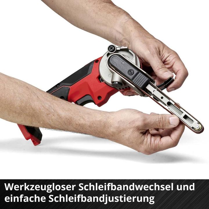 Produktbild Einhell Set bestehend aus Akku-Bandfeile TE-BF 18 Li-Solo und