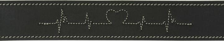 Image du produit Trixie Rustic Vetleer Collier Hond Heartbeat Zwart (M, S, Chien)