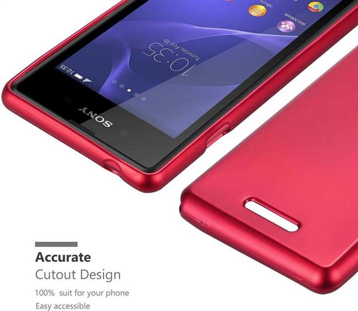 Image du produit Cadorabo Couverture métallique mate TPU (Sony Xperia E3)