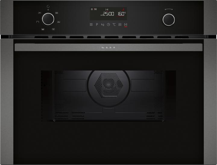 Neff N 50, Einbau Mikrowelle mit Heissluft, 60 x 45 cm, Graphite-Grey, C1AMG84G1