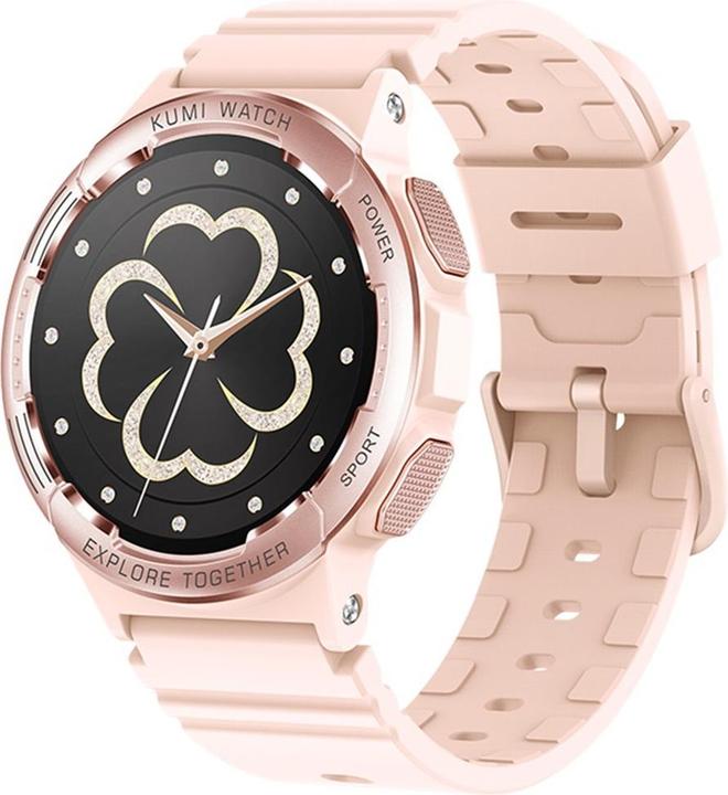Actual product image Kumi Smartwatch K6 1.3 inch pink
