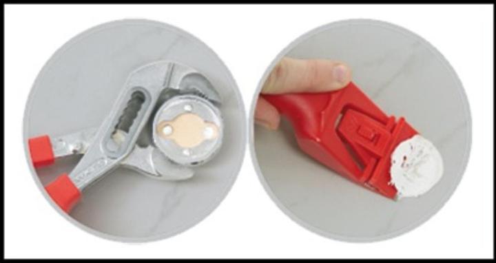 Immagine prodotto Nie Wieder Bohren Paracolpi per porte a pavimento: non forare mai più (1 Pezzo/i, Ø 4,5 x 3 cm)