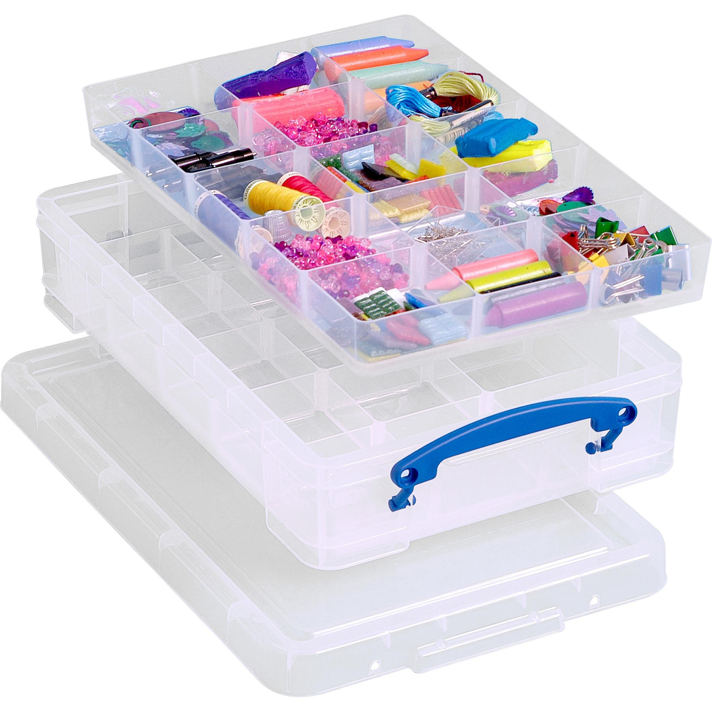 Thumbnail - 4x Really Useful Box, Aufbewahrungsbox, Hobby Einsatz (21.5 x 34.5 x 3.5 cm, 4 l)