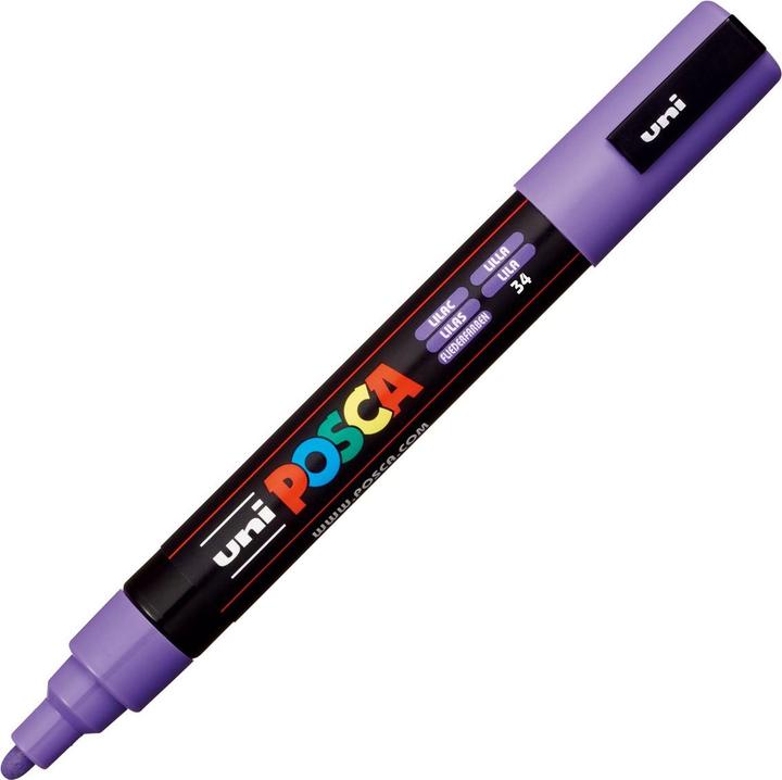 Actual product image Posca Medium marker PC-5M (Purple, 2.50 mm, 1 x)