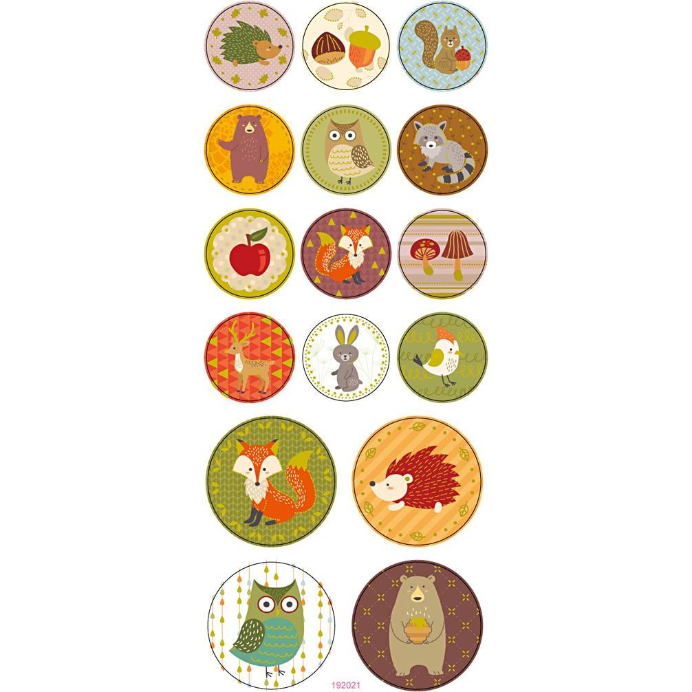 Creativ Company Multicolore Sticker, Stickers (16 Adesivo)