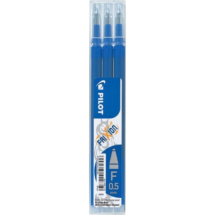 Pilot, Ersatzpatrone, FriXion Refill Set à 3 (Ersatzmine, Blau, 0.25 mm)