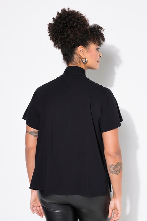 Produktbild Miamoda Schluppenbluse, A-Linie, Satin, Flügel-Halbarm (48)