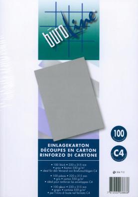 Produktbild BüroLine Einlagekartons (100 Stk.)