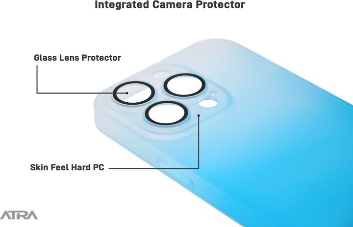 Image du produit Atra Étui peau bleu océan (Apple iPhone 13)
