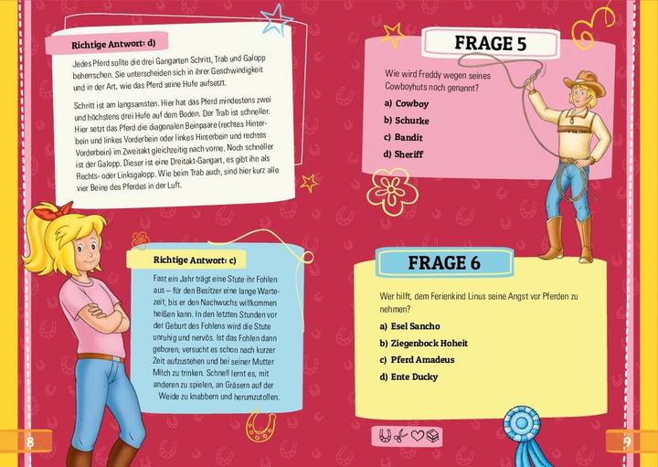 Actual product image Bibi & Tina - Das Quiz für Fans (German, Schwager & Steinlein Publishing House, Svenja Dieken, 2022)