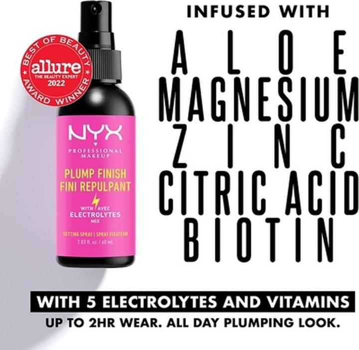 Produktbild NYX Professional Make-Up Plump Finish Setting Spray (01 Transparent)