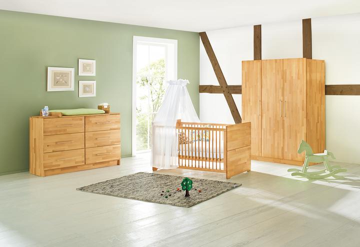 Pinolino Natura extrabreit gross (Babybett, Wickelkommode, Kinderkleiderschrank)