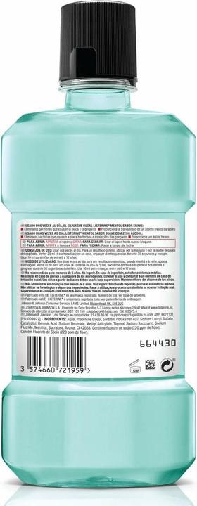 Immagine prodotto Listerine Cool Mint Zero Alcohol (500 ml, Collutorio)