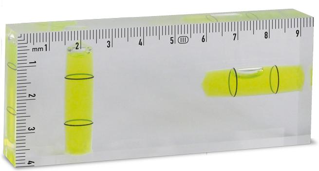 Actual product image BMI Rieffel block cross spirit level 680, length 4x9.5x1.5cm (57 cm)