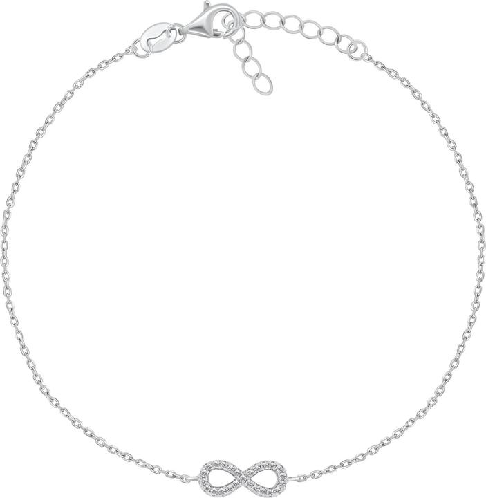 Brilio Silver Silver Anklet Infinity Ank110w (Silber)