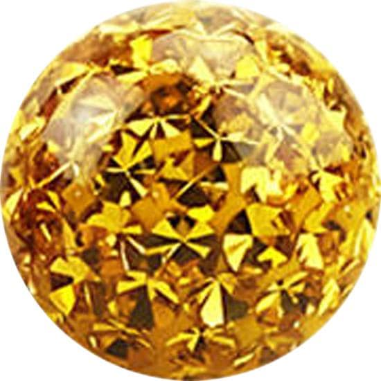 Produktbild Star Piercing Ring schwarz mit drei Kristallen (ohne Messing, Chirurgenstahl 316L)