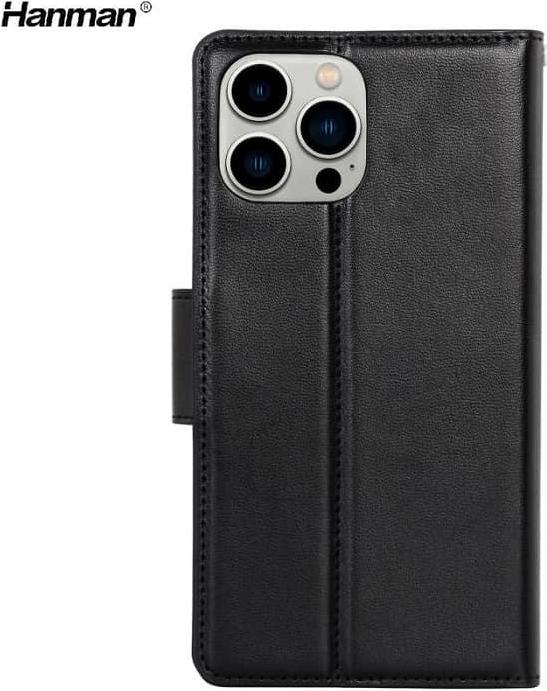 Immagine prodotto Hanman Apple iPhone XS Max - Mill Flip Case mit 3 Kartenfächern, schwarz (Apple iPhone XS Max)