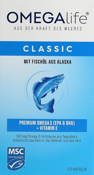 Actual product image Omega-Life Classic (120 pcs., Capsules, 174 g)