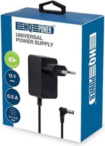 Actual product image Velleman UNIVERSAL POWER SUPPLY - 12 VDC - 0.5 A - 6 W - CONNECTOR 2.1 x 5.5 mm