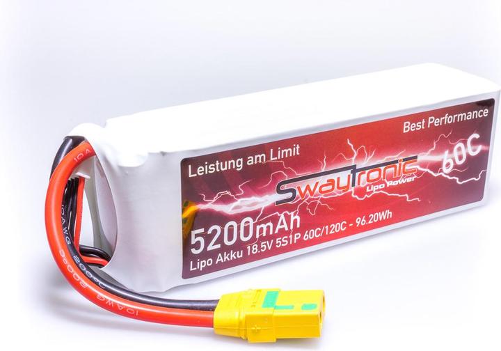 Swaytronic 5S 18.5V 5200mAh 60C/120C XT90 (18.50 V, 5200 mAh)