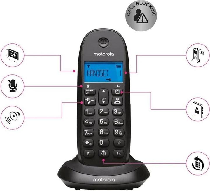 Produktbild Motorola Telefono Inalambrico Dect Digital C1001cb+
