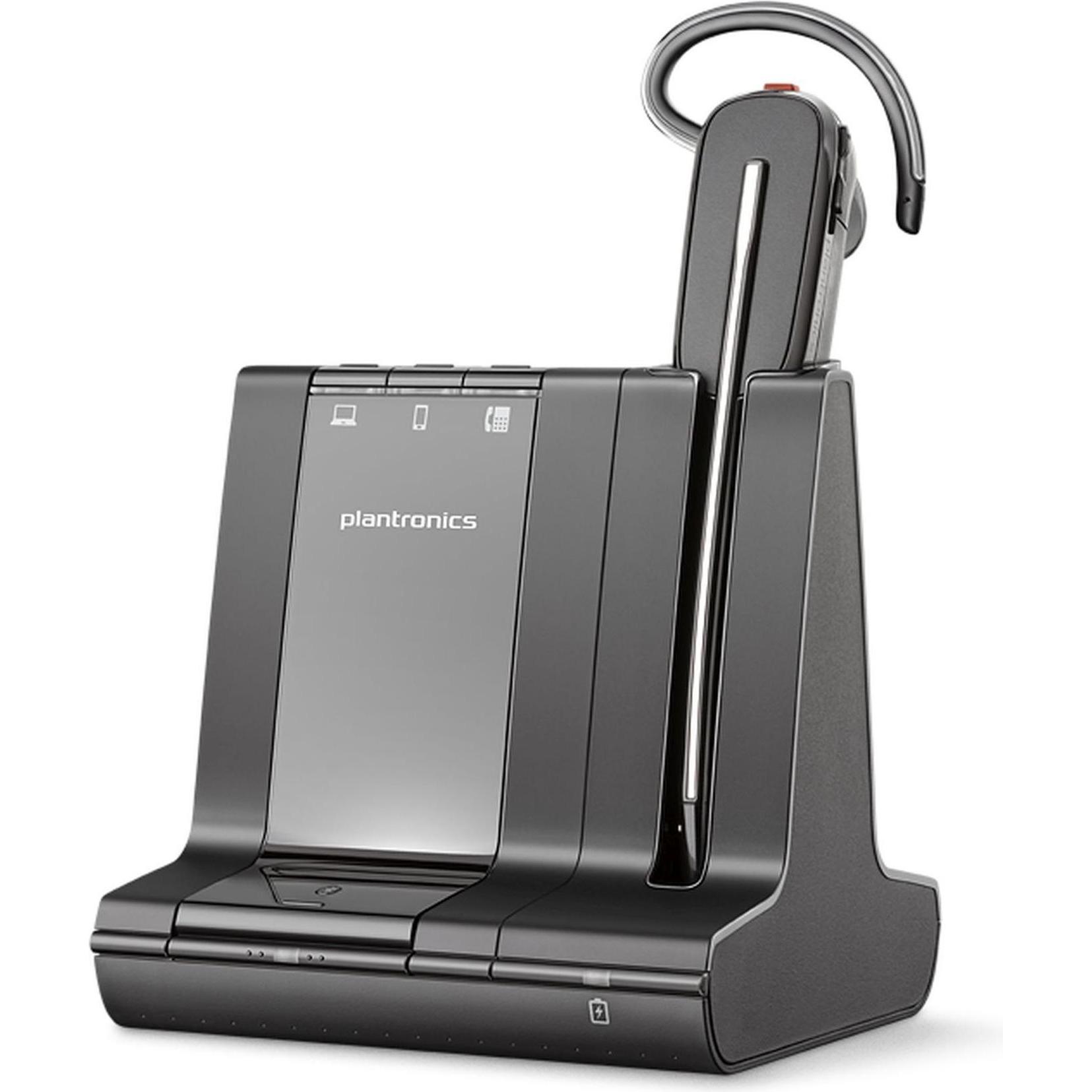 Poly Savi 8240 Office MS (Kabellos, USB-A), Office Headset, Schwarz
