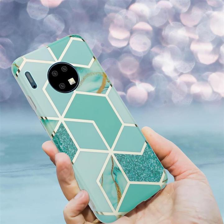 Image du produit Cadorabo Couverture IMD TPU Marbre coloré (Mate 30)