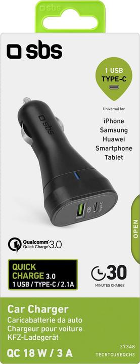 Actual product image SBS car charger