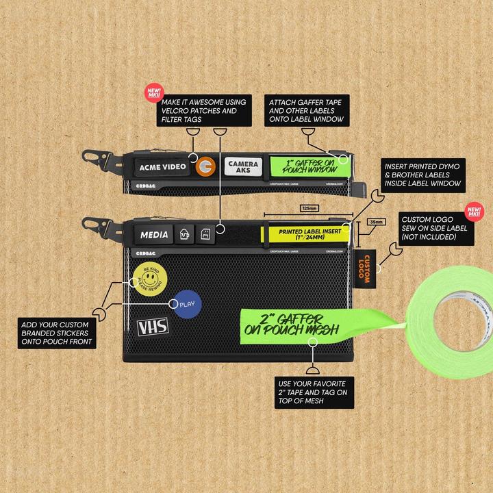 Actual product image CRDBAG Crdpouch MkII Large (Camera accessory bag, Camera inner pocket, Camera bag, Camera case, 3.30 l)