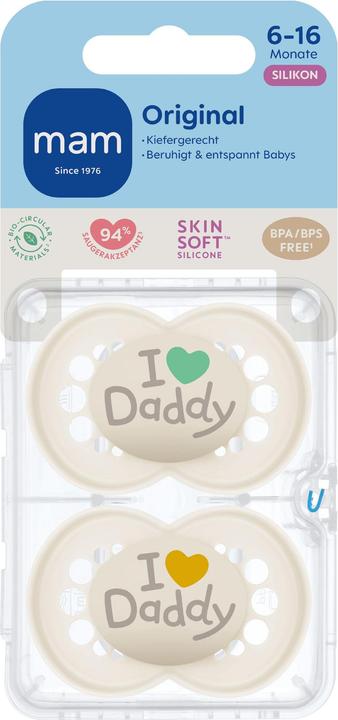 Produktbild MAM Original Sil6-16M Daddy be 2St (2x, 6 - 16 Monate)