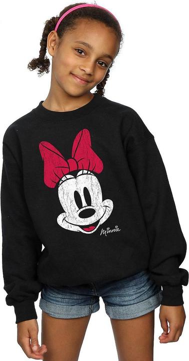 Immagine prodotto Disney Felpa da ragazza in cotone con volto di Minnie Mouse (128)