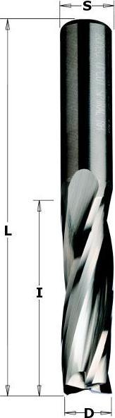 CMT 193.101.11 Spiralfräser Vollhartmetall 10mm, Schaft 10mm rechts