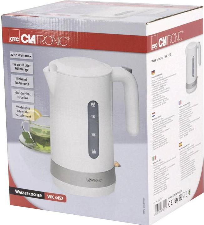 Produktbild Clatronic Wasserkocher schnurlos WK 3452 (1.80 l)