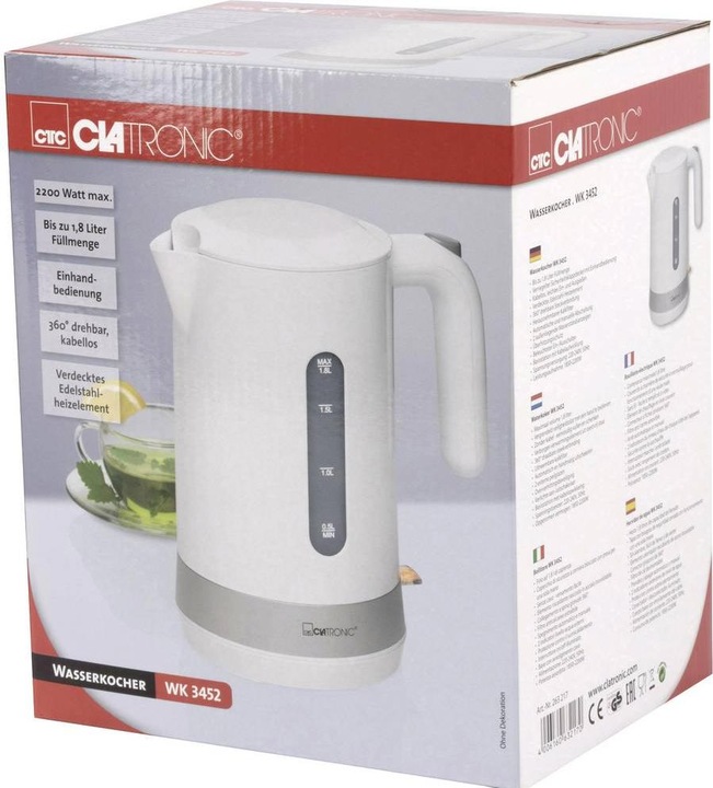Produktbild Clatronic Wasserkocher schnurlos WK 3452 (1.80 l)
