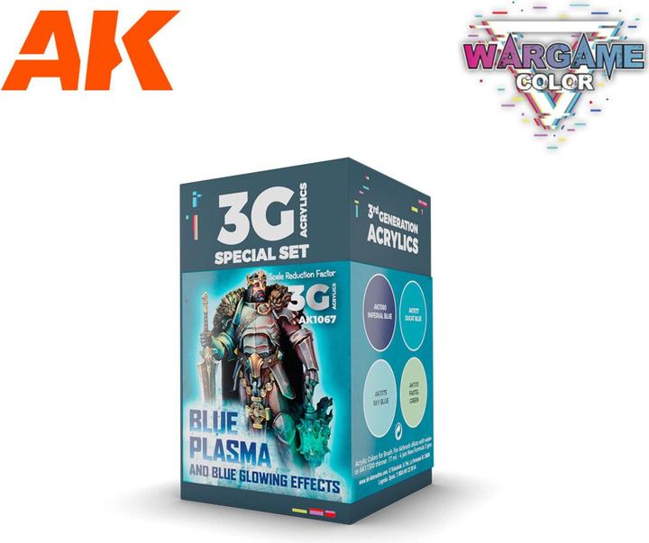 Productafbeelding AK Interactive Ak Set de Peinture - Oorlogsspelset : Blauw plasma en gloeiende effecten