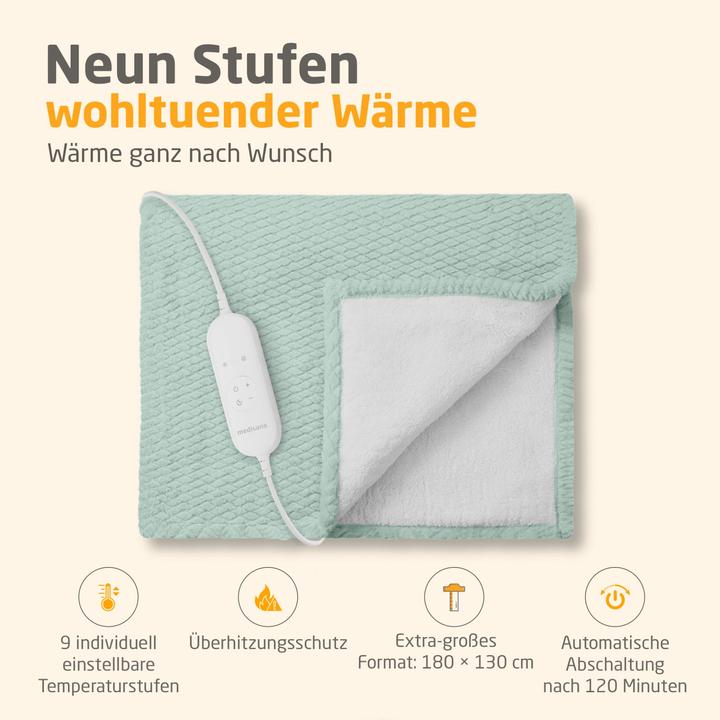 Productafbeelding Medisana HB 417 Kuschelheizdecke salbeigrün