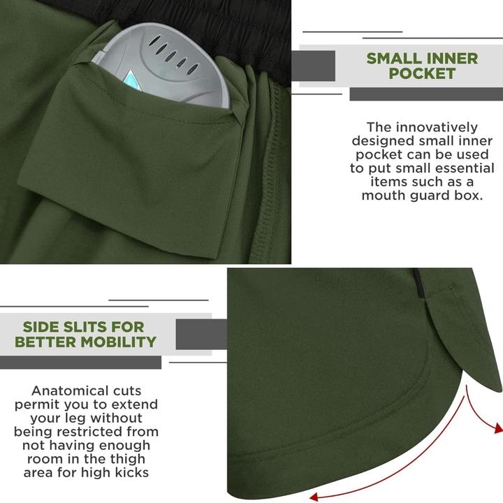 Immagine prodotto Rdx Shorts Mma T15 Vert Armée-Xl (XL)
