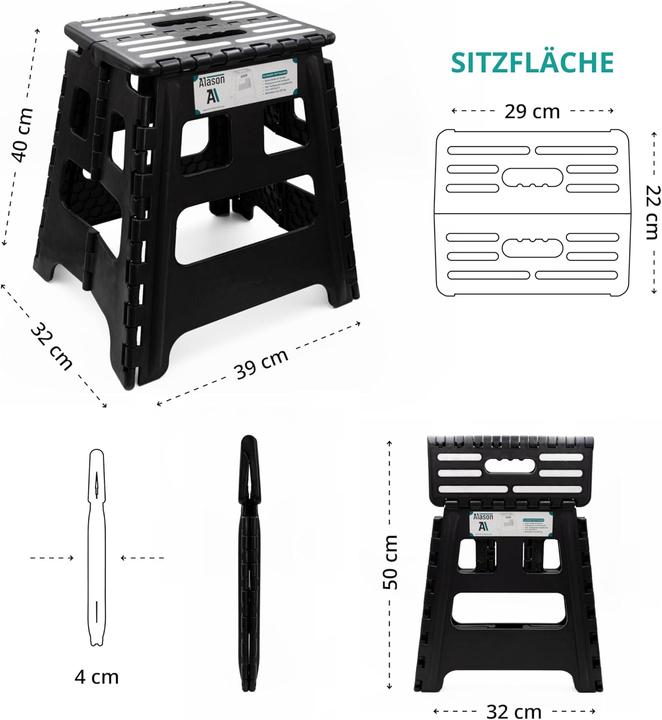 Produktbild Alason Klappbarer Tritthocker