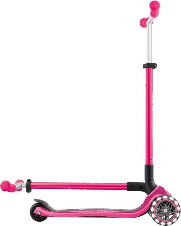 Actual product image Globber MASTER LIGHTS 3-Wheel Scooter - Fuchsia (663-110)
