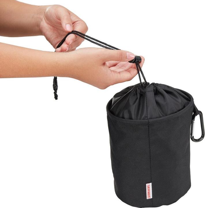 Actual product image Leifheit Clothes peg bag with snap hook and drawstring