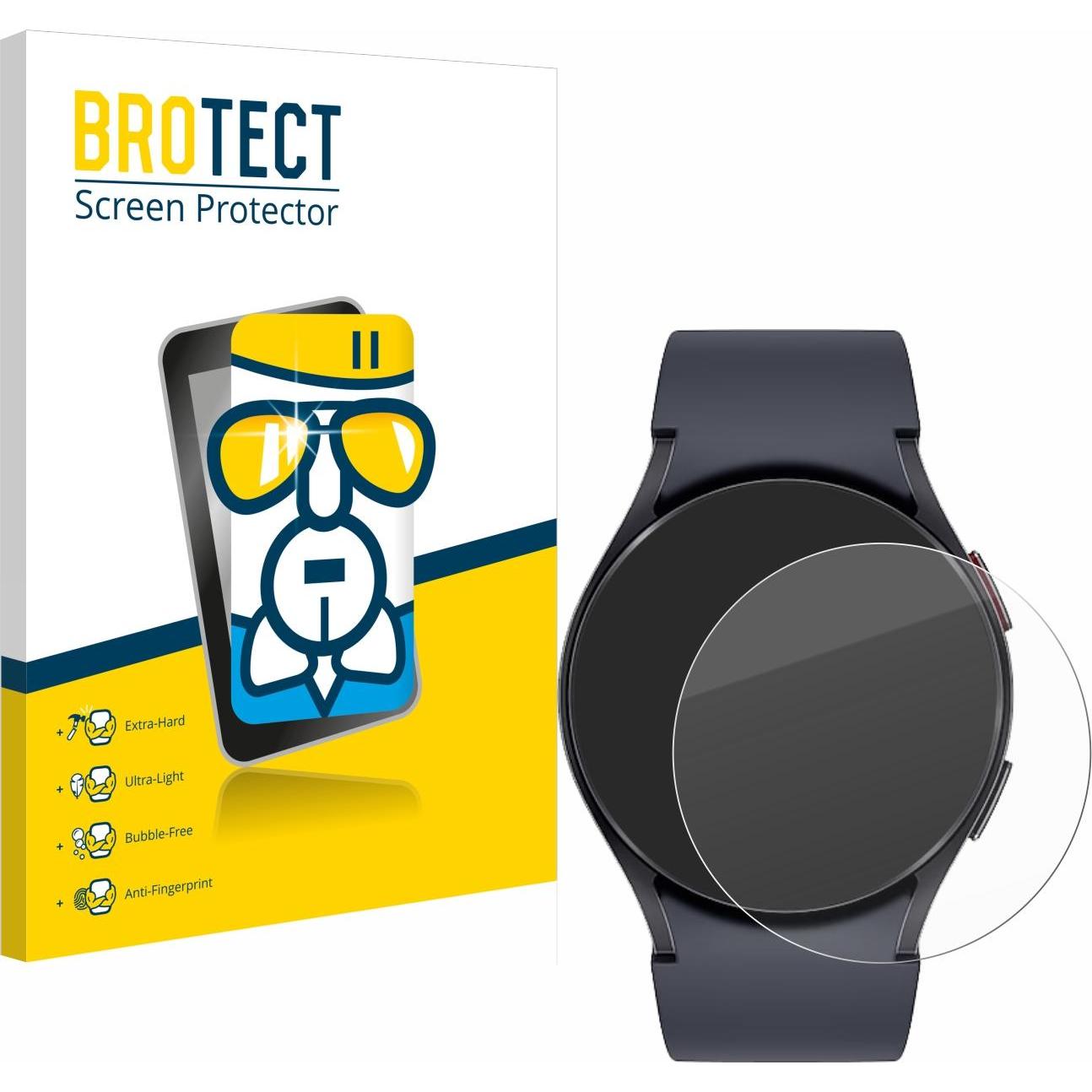 BROTECT AirGlass Panzerglasfolie, Smartwatch Schutzfolie, Transparent