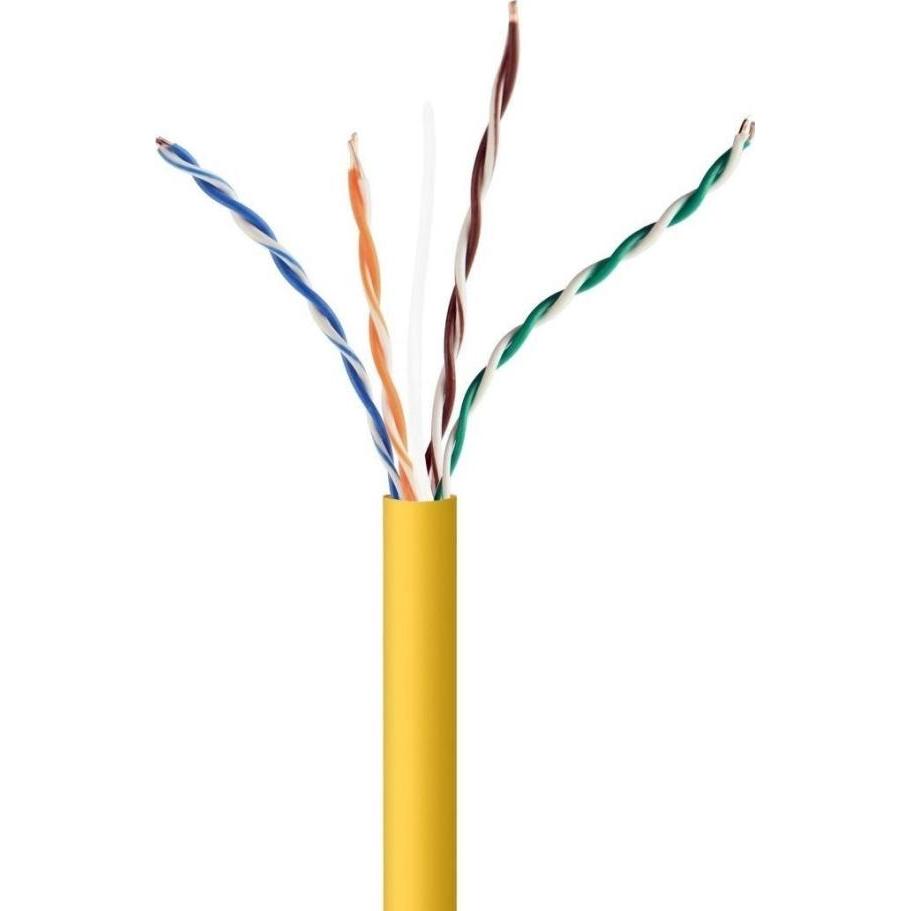 Gembird CAT5e UTP LAN Kabel (CCA), 1000 ft, yellow (U/UTP, CAT5e, 305 m), Netzwerkkabel