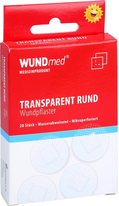 Actual product image Axisis WUNDmed wound plaster round transparent Ø 2,5 cm, 20 pcs. plasters (20 x)