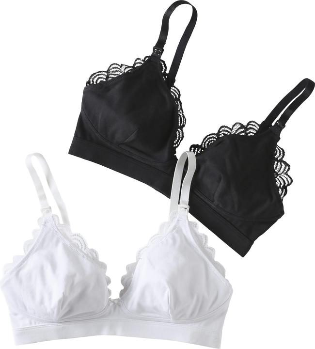 Image du produit Envie de Fraise Bio-Kollektion: 2er-Pack Still-BHs mit Spitze (80 B)