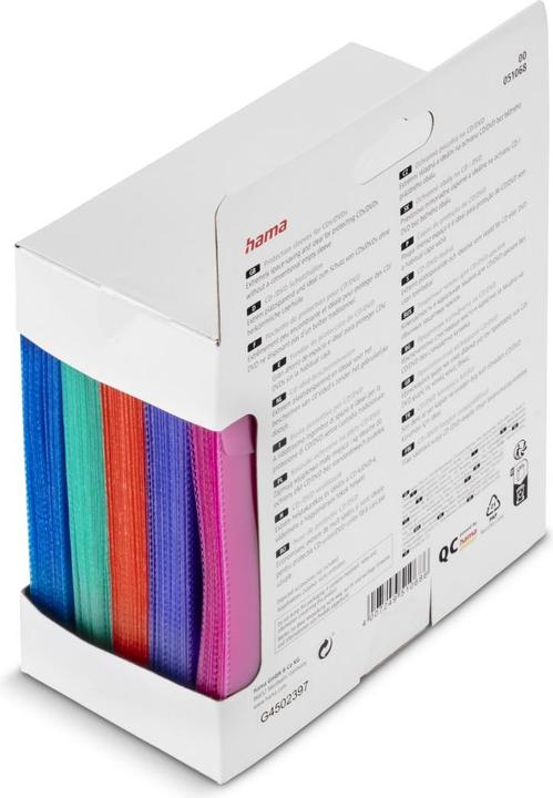 Productafbeelding Hama CD/DVD-hoesjes 100, gekleurd