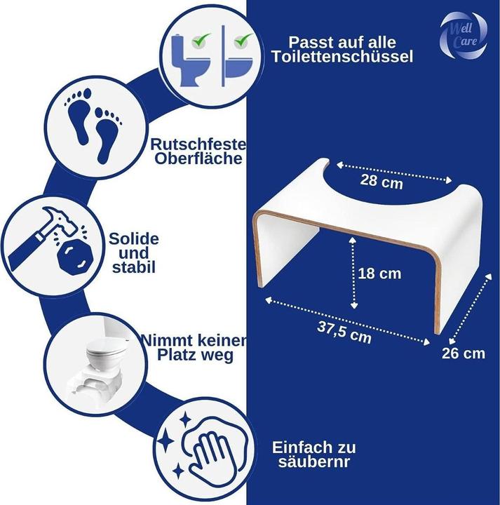 Produktbild Well Care Toilettenhocker