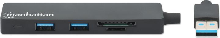 Actual product image Manhattan USB 3.0 with card reader (USB-C, 3 Ports)