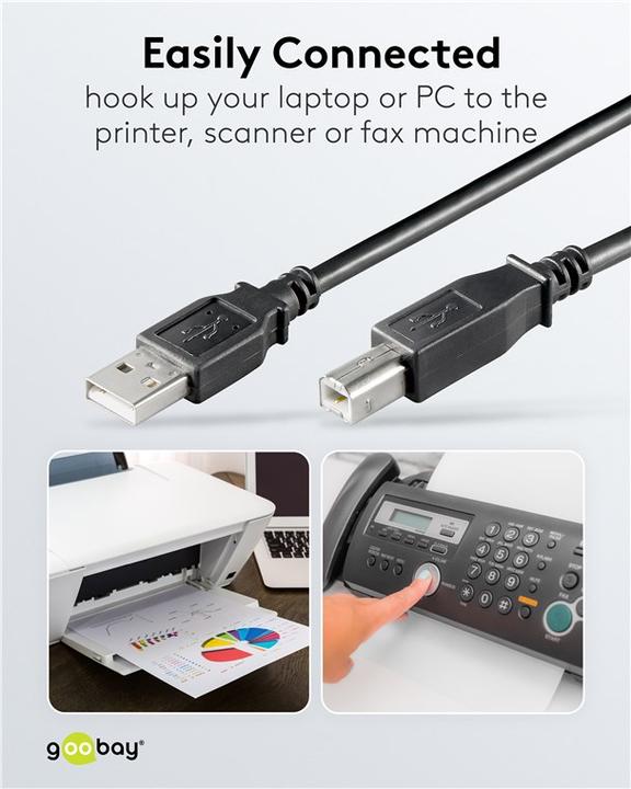 Actual product image Goobay USB 2.0 Hi-Speed (1 m, USB 2.0)