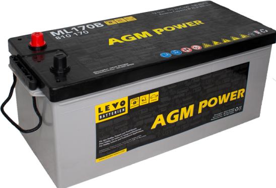 Immagine prodotto Levo Batteria AGM ML170 12V 170Ah 1050 IT (A) (12 V, 170 Ah, 1050 A)