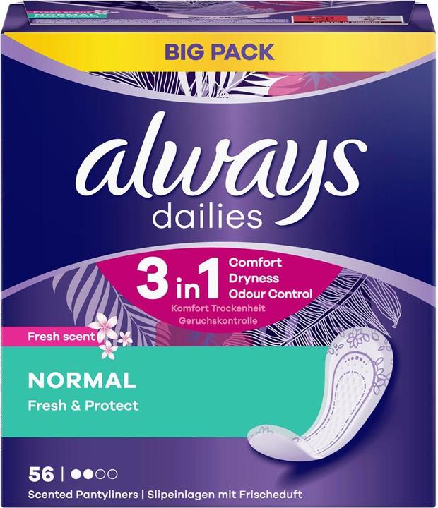 Produktbild Always Slipeinlage Fresh&Protect Normal Fresh BigPack (56 x)